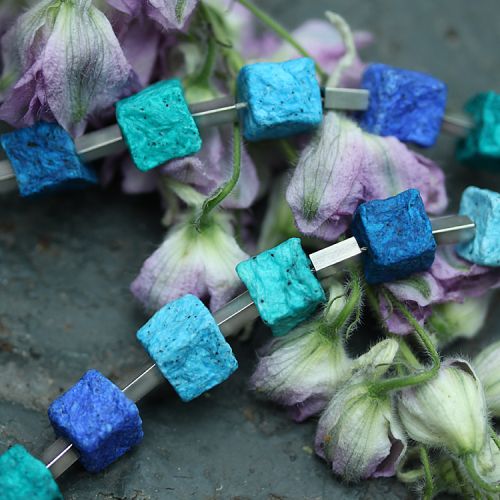Collier FINE IRIS, blau