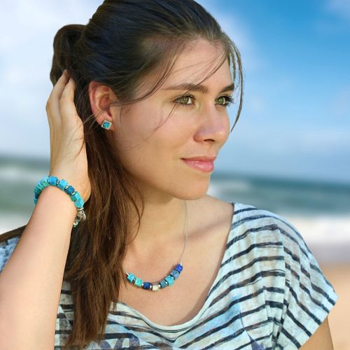 Kette LITTLE IRIS - caribic, Armband IRIS - caribic