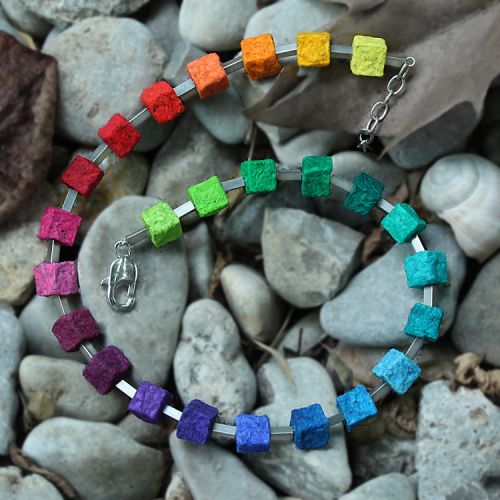Collier FINE IRIS, bunt