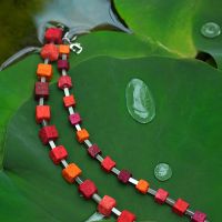 Collier FINE IRIS, rot